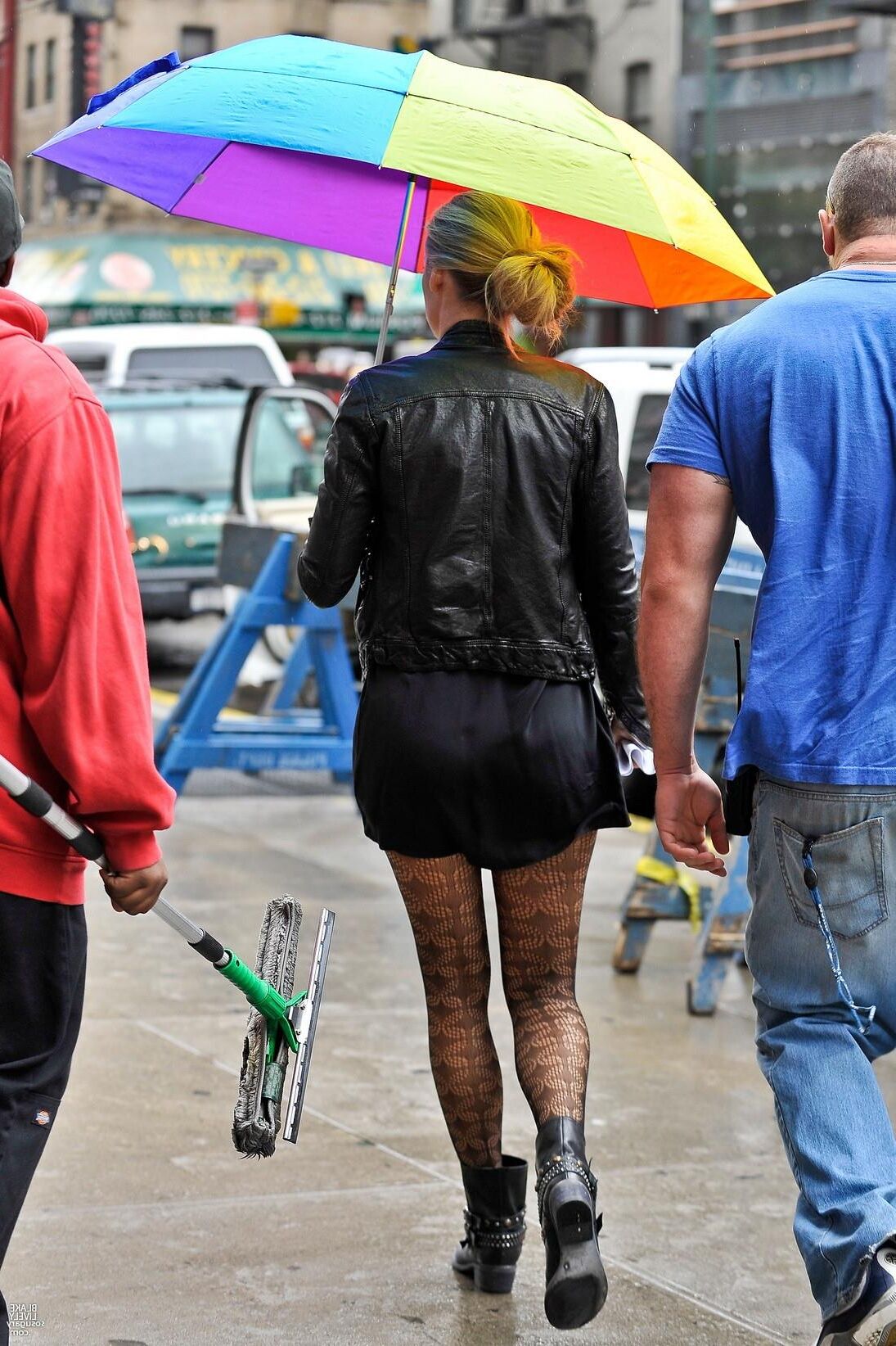 Blake Lively Drehing Gossip Girl, September,