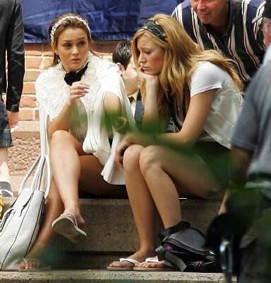 Blake Lively Drehing Gossip Girl, Juli,