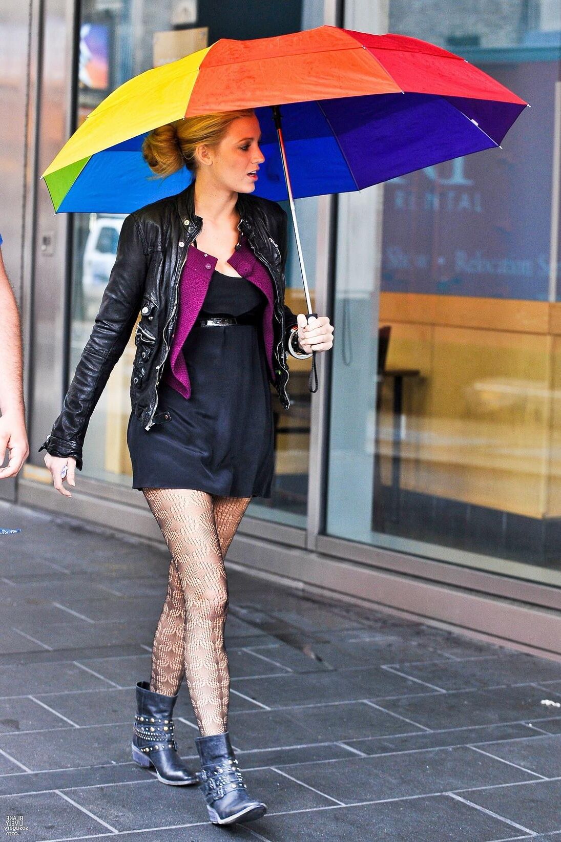 Blake Lively Drehing Gossip Girl, September,