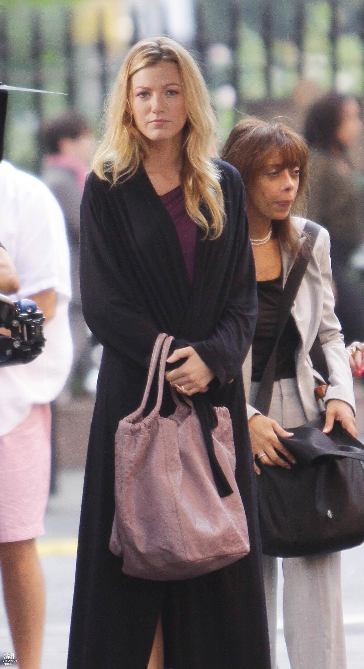 Blake Lively Drehing Gossip Girl, August,