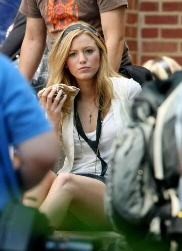 Blake Lively Drehing Gossip Girl, Juli,