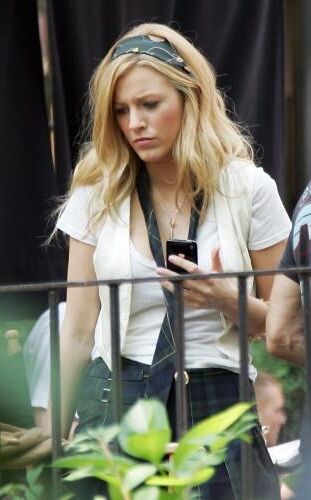 Blake Lively Drehing Gossip Girl, Juli,