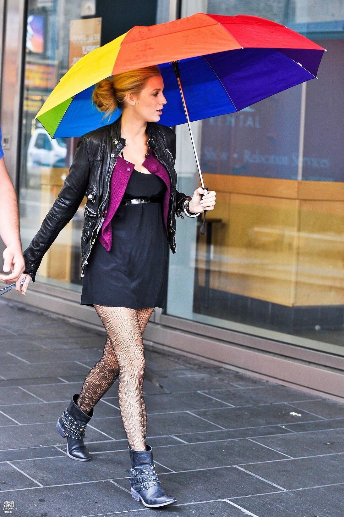 Blake Lively Drehing Gossip Girl, September,