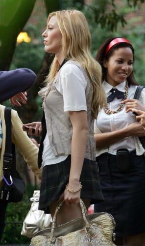 Blake Lively Drehing Gossip Girl, Juli,