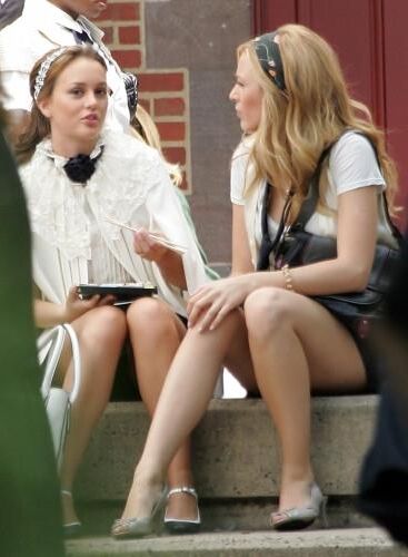 Blake Lively Drehing Gossip Girl, Juli,