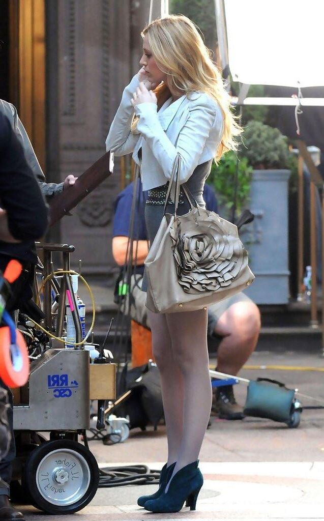 Blake Lively Drehing Gossip Girl, September,