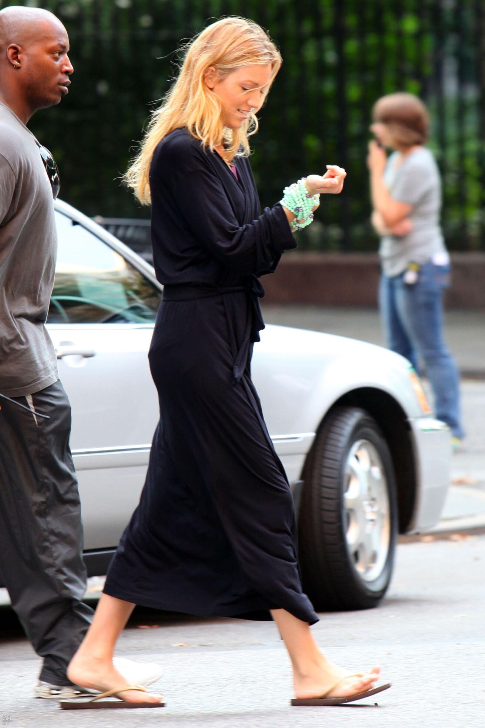 Blake Lively Drehing Gossip Girl, August,