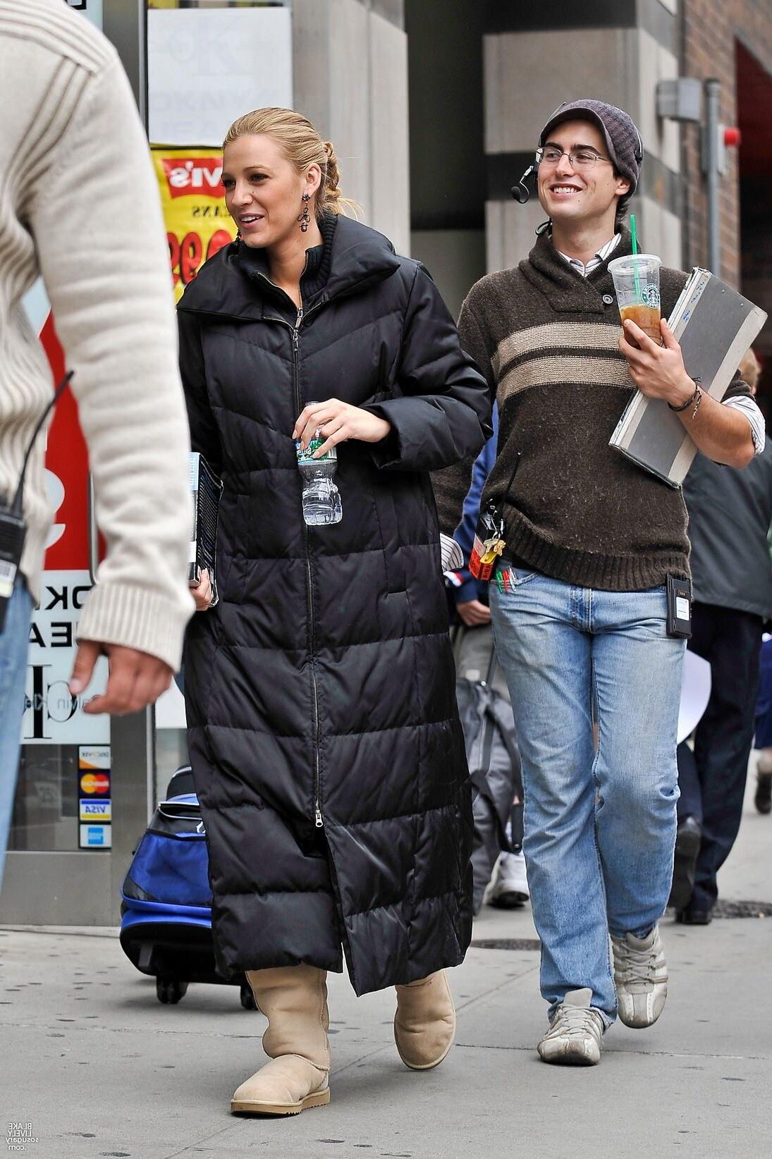 Blake Lively Drehing Gossip Girl, September,