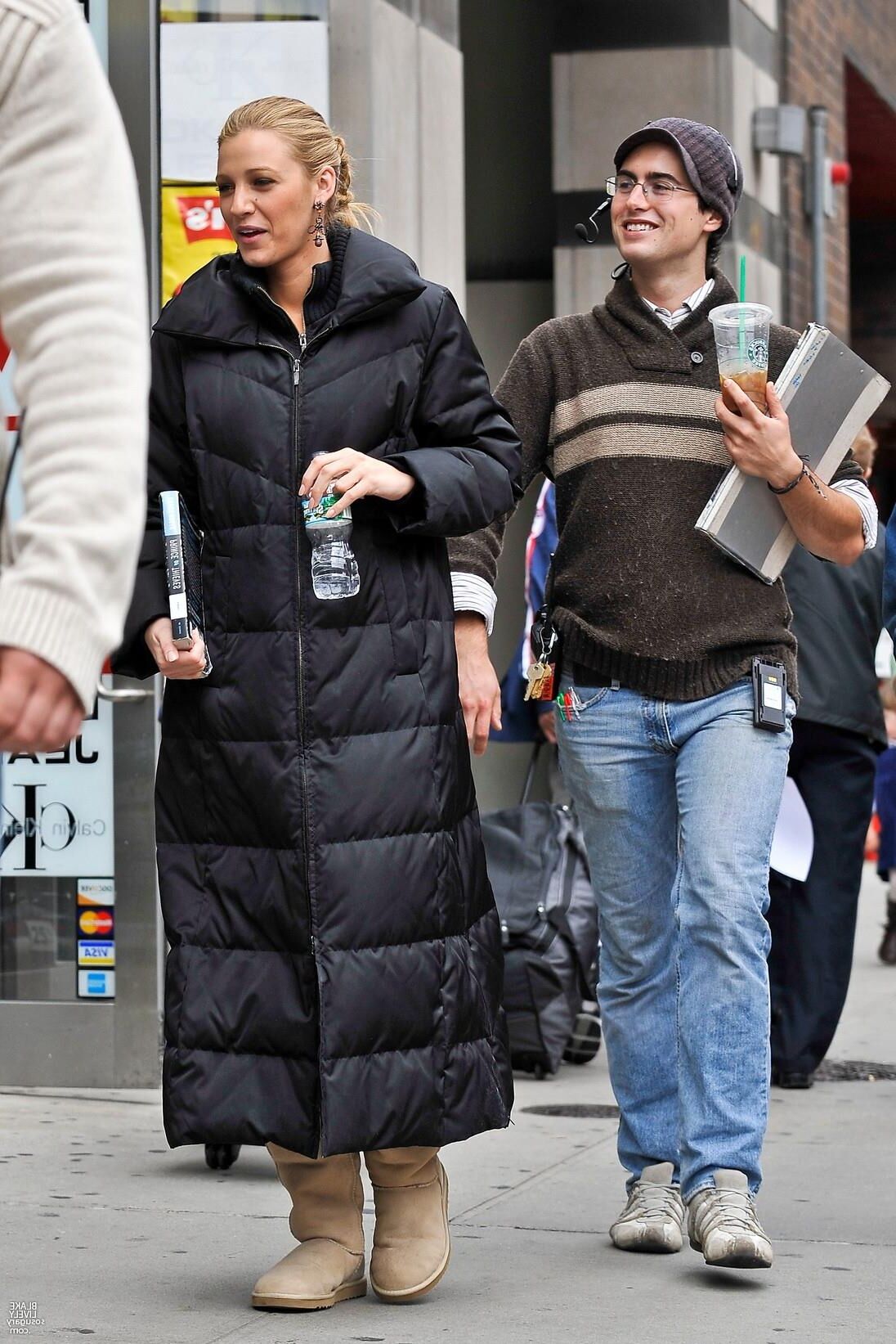 Blake Lively Drehing Gossip Girl, September,