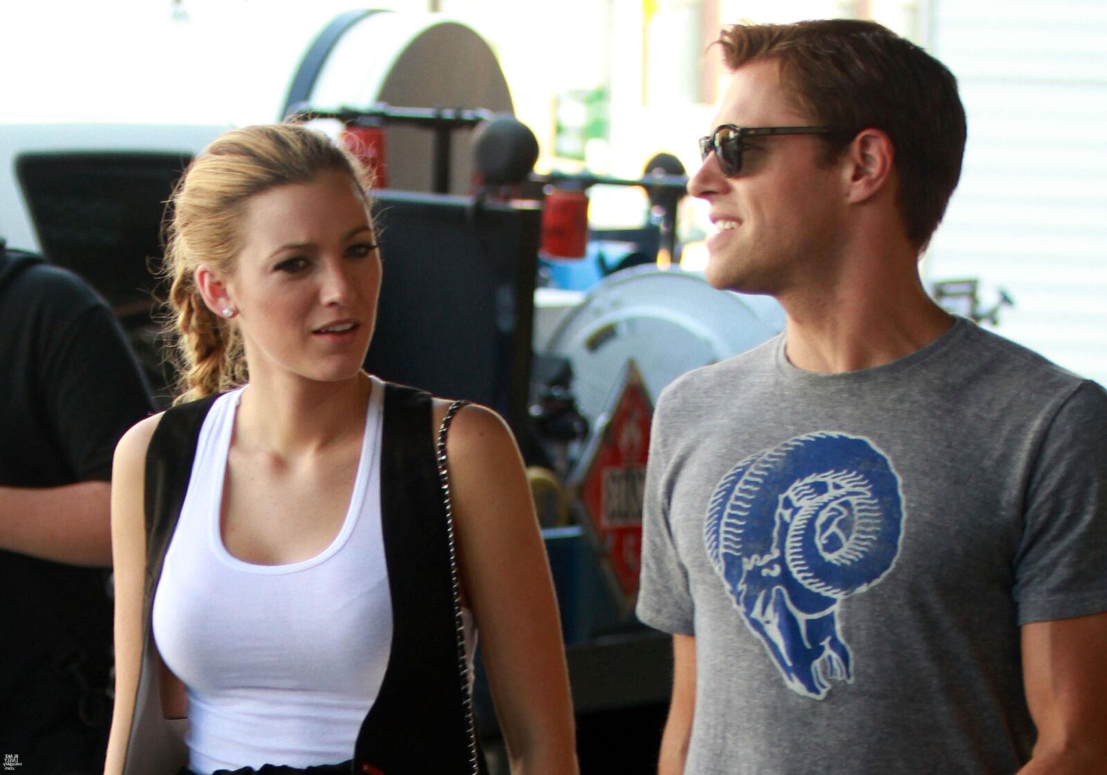 Blake Lively Drehing Gossip Girl, August,