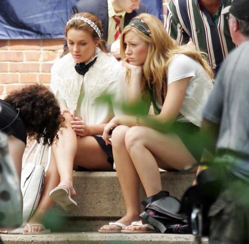 Blake Lively Drehing Gossip Girl, Juli,