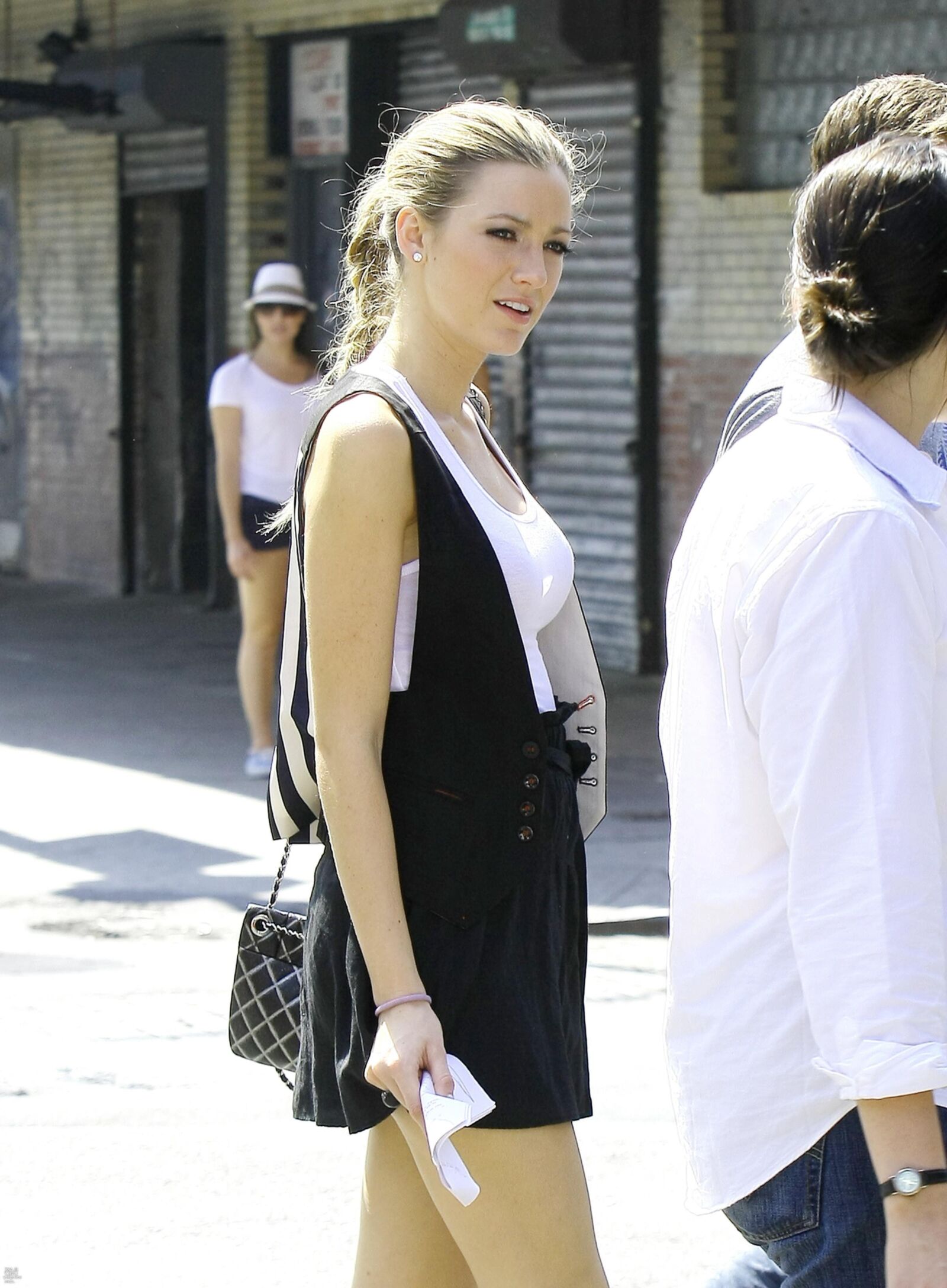 Blake Lively Drehing Gossip Girl, August,
