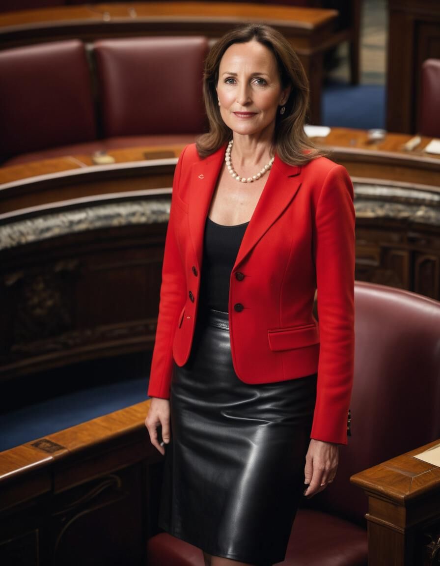 A.I. Segolene Royal in Leather