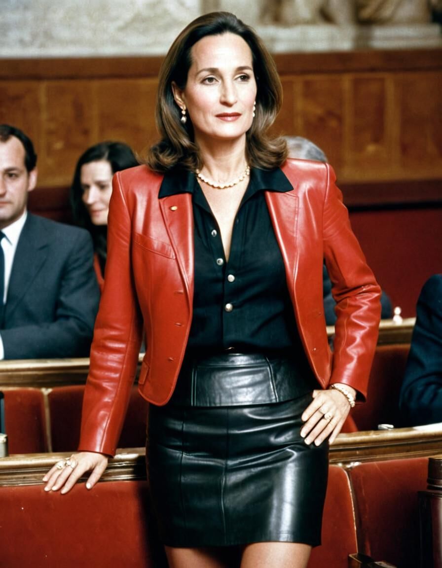 A.I. Segolene Royal in Leather