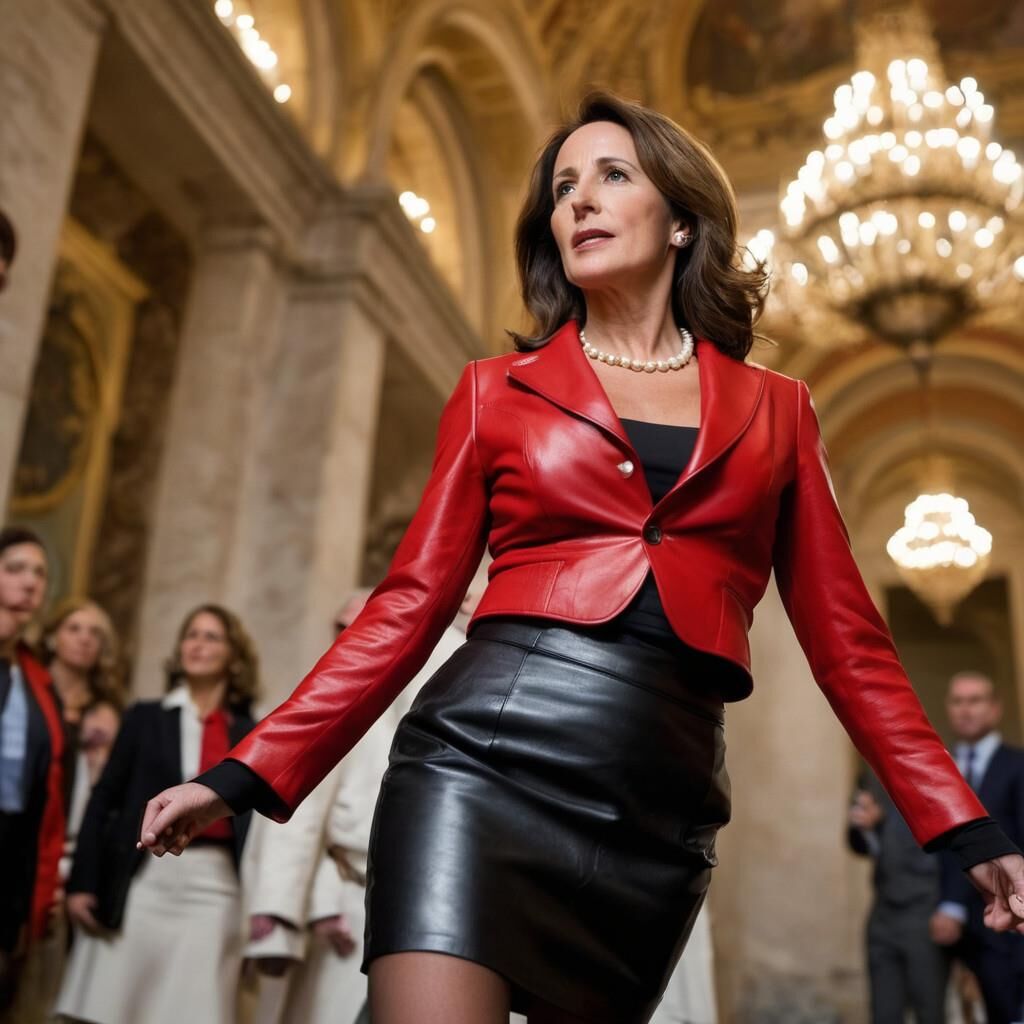 A.I. Segolene Royal in Leather