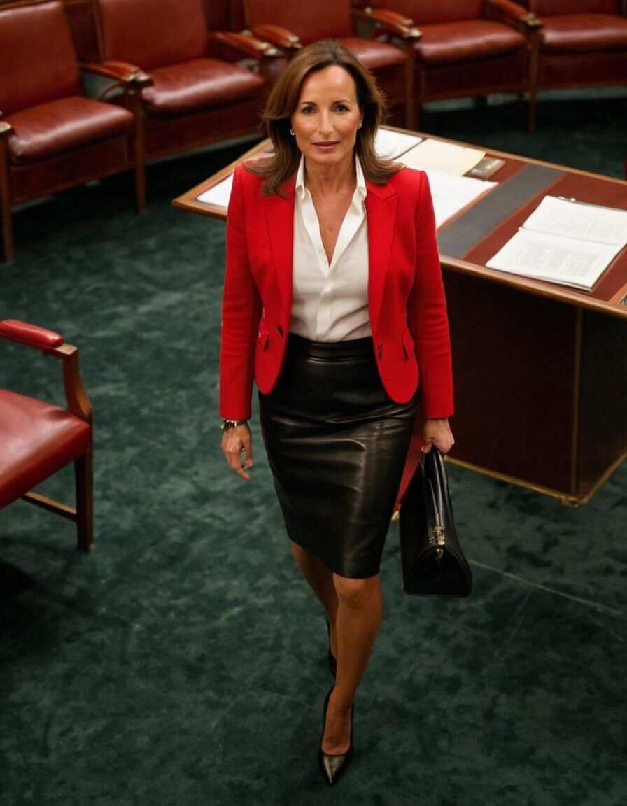 A.I. Segolene Royal in Leather