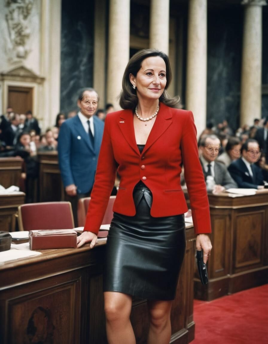 A.I. Segolene Royal in Leather