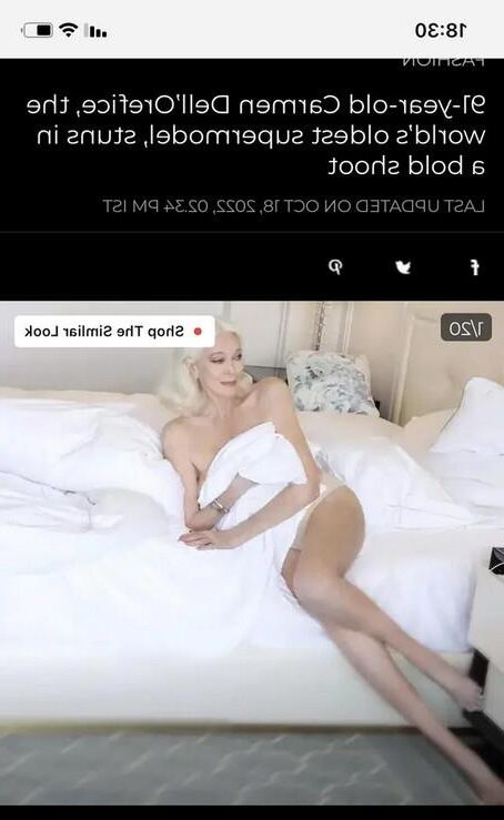 Nude US -Model und Schauspielerin Carmen Dell'orefice