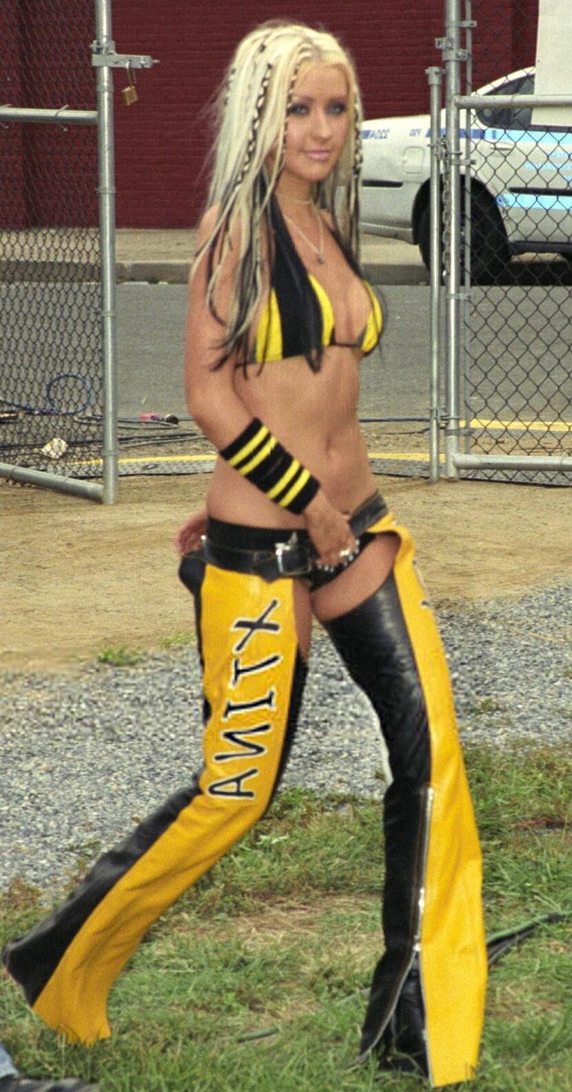 Christina Aguilera Hot Teasing Outfit