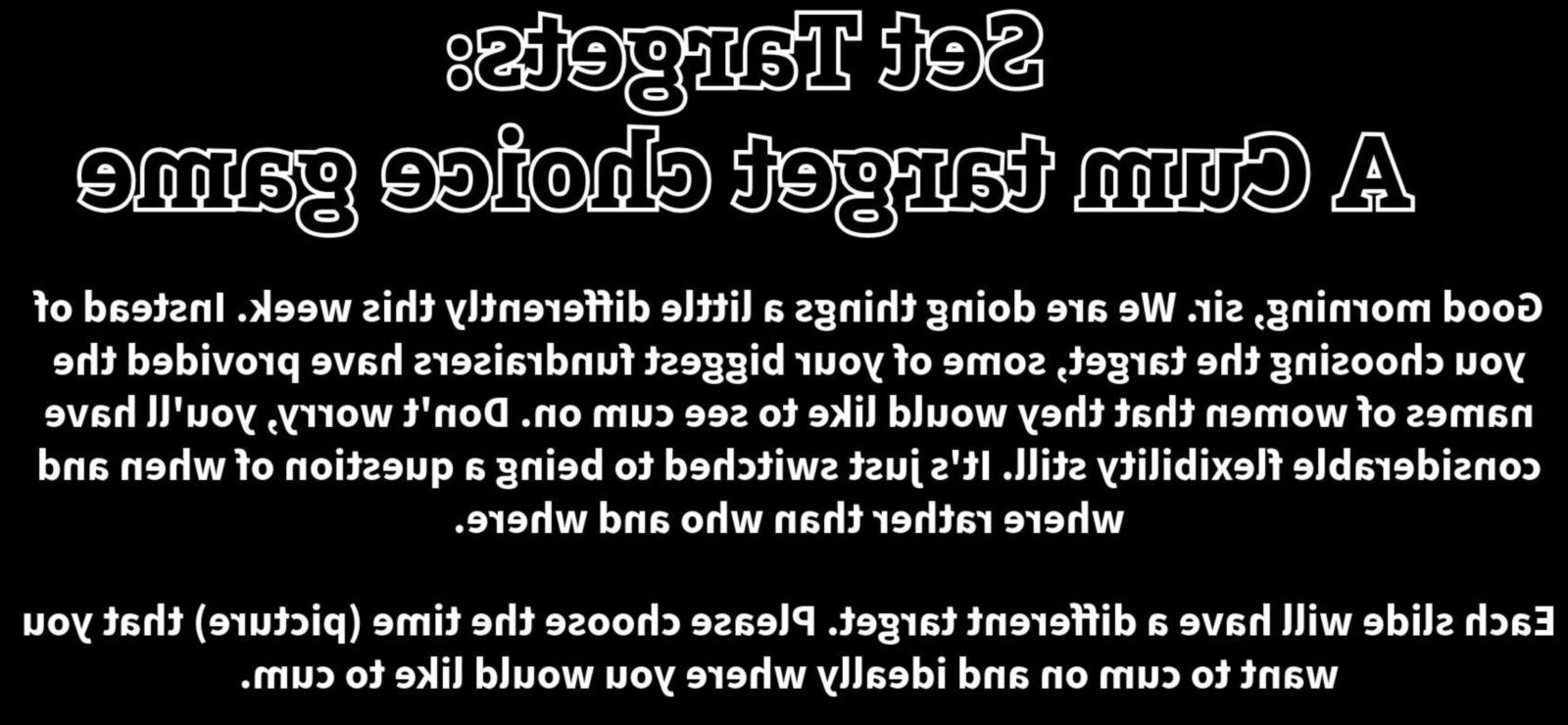 Fixer des cibles: un jeu de choix cible cum