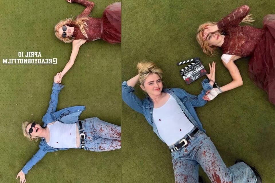 Samara Weaving and Kathryn Newton 