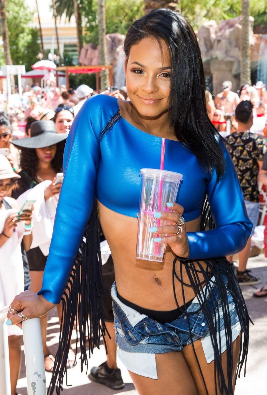 Christina Milian Hot Teasing Outfit