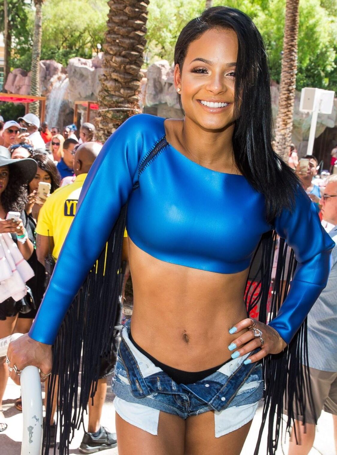 Christina Milian Hot Teasing Outfit