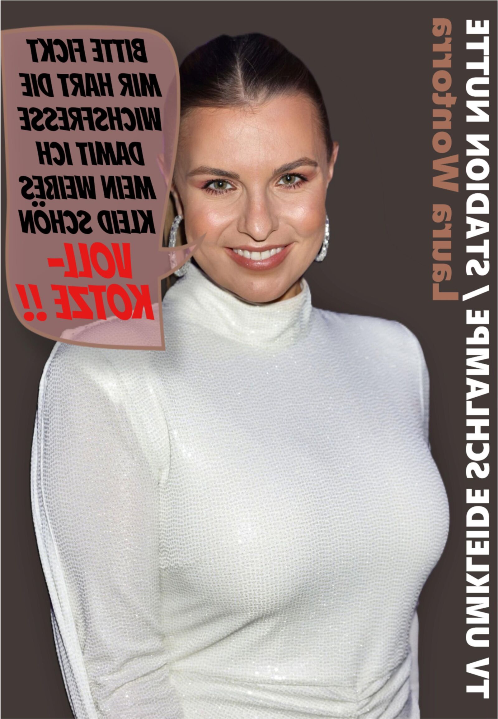 TV MILF Umkleide Schlampe Laura Wontorra, notgeile Stadion Nutte