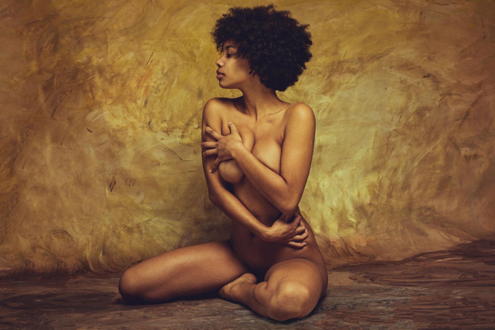 Nude Canadian film director and writer Nadia Louis Desmarchais