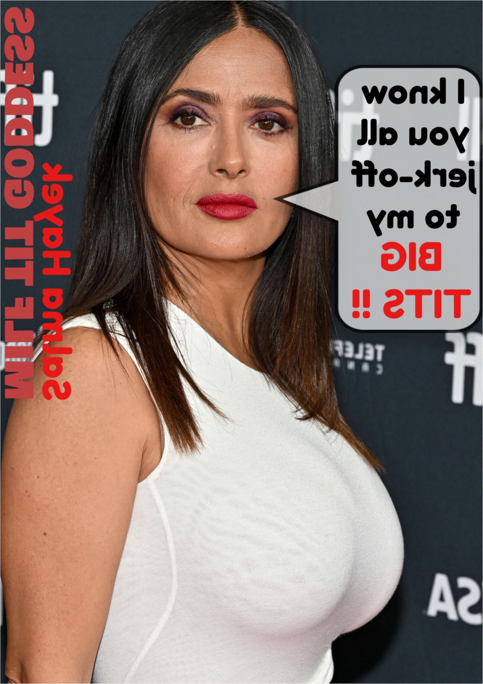 Milf Tit Goddess Salma Hayek, a rainha dos peitos grandes