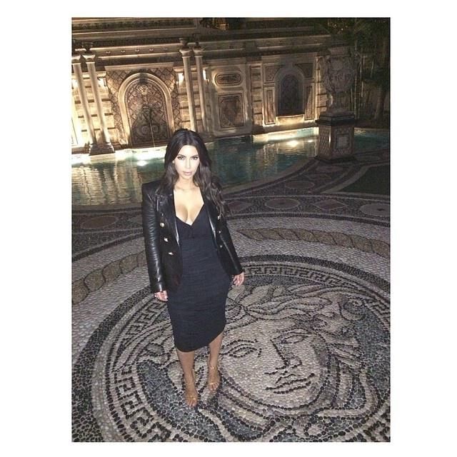 Kim Kardasian in Leather