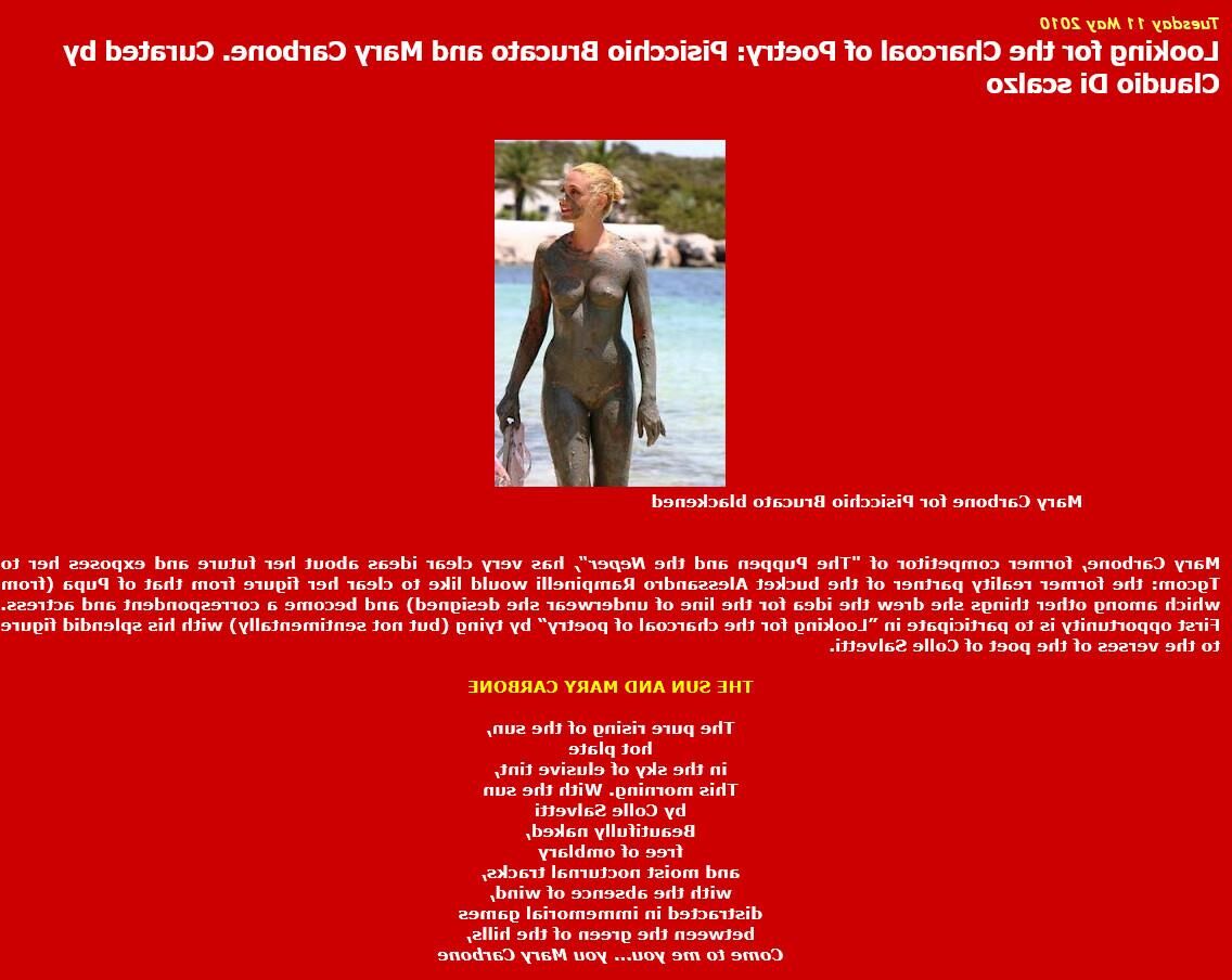 Nude Italian minor celebrity Mary Carbone 