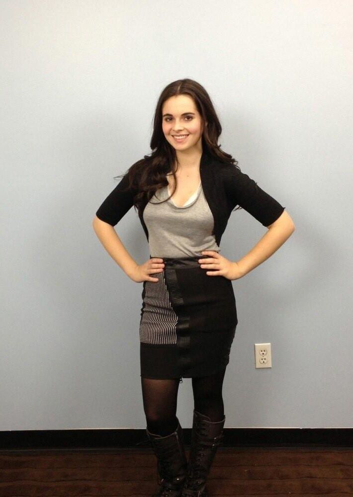 Vanessa Marano costume fitting 