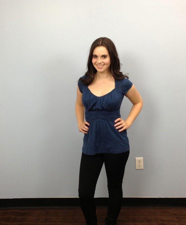 Vanessa Marano costume fitting 