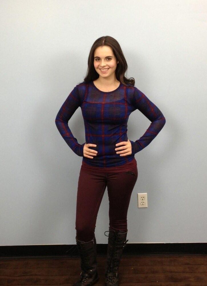 Vanessa Marano costume fitting 