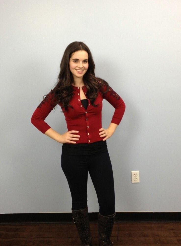 Vanessa Marano costume fitting 