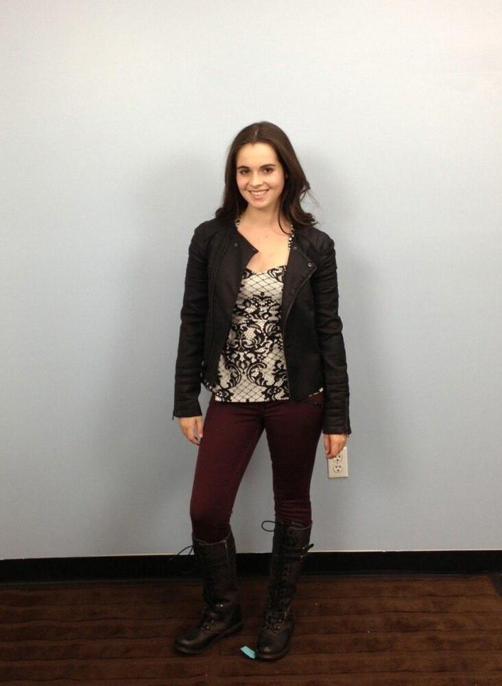 Vanessa Marano costume fitting 