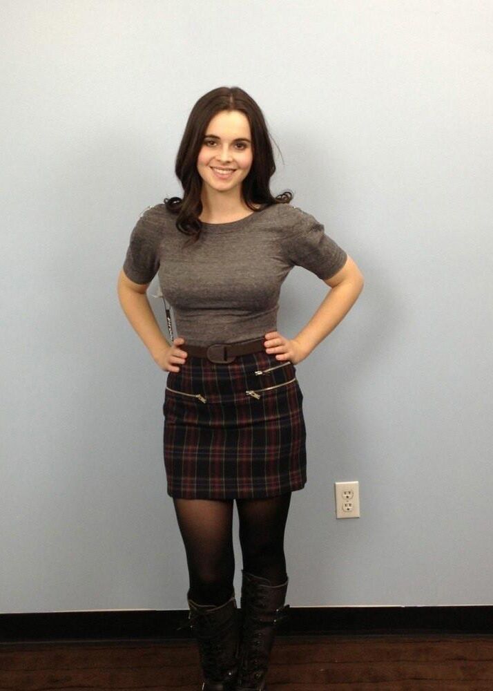 Vanessa Marano costume fitting 
