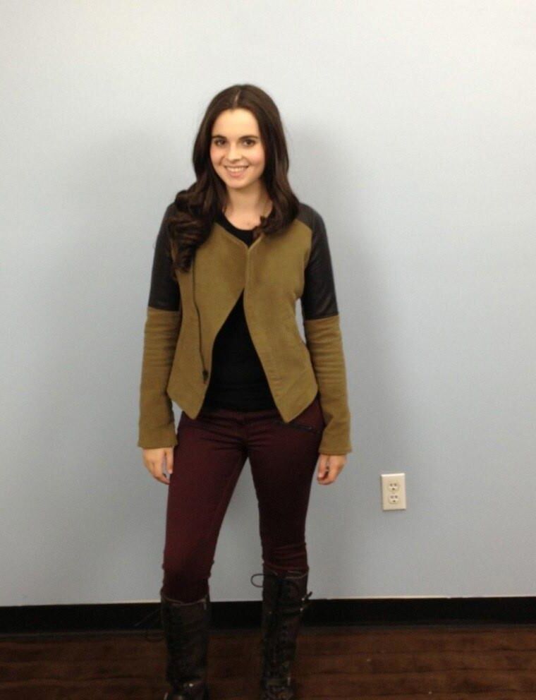 Vanessa Marano costume fitting 