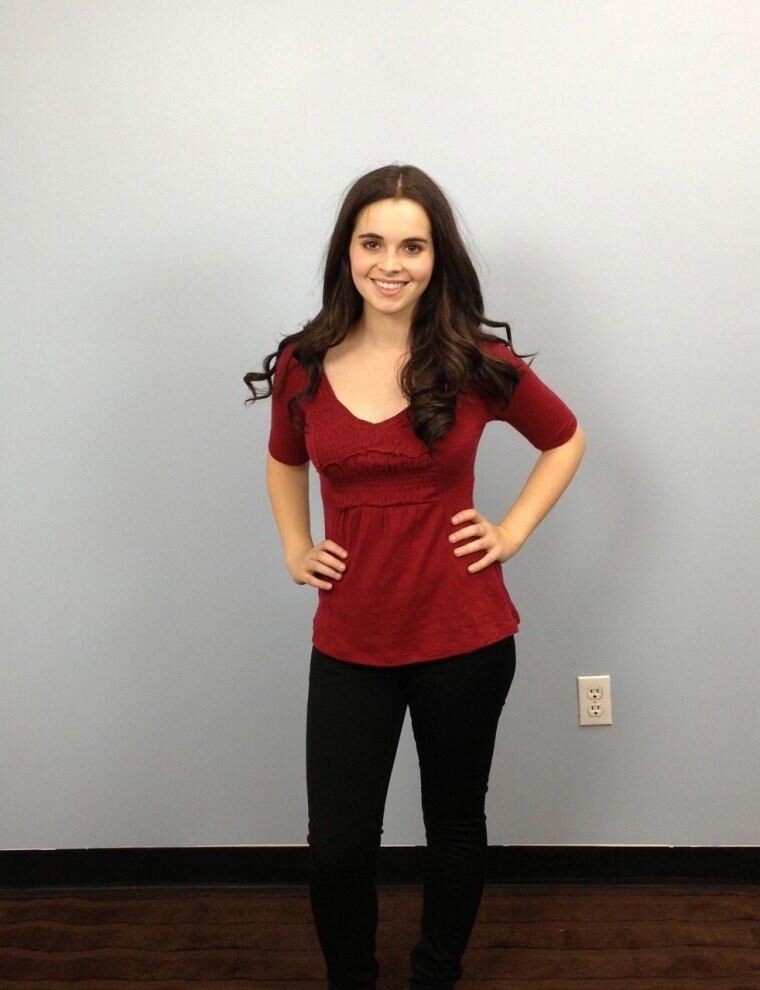 Vanessa Marano costume fitting 
