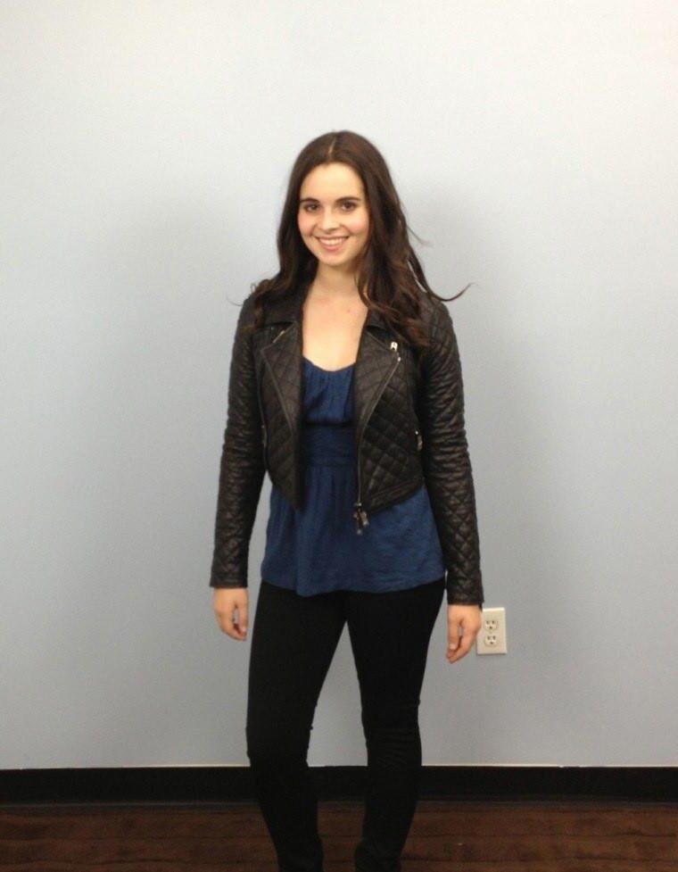 Vanessa Marano costume fitting 