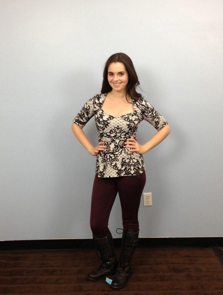 Vanessa Marano costume fitting 