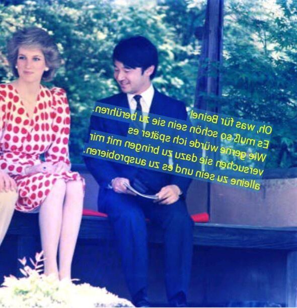 Princesse royale Diana et Naruito du Japon