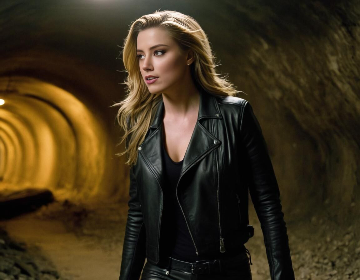 A.I. Amber Heard in Leather