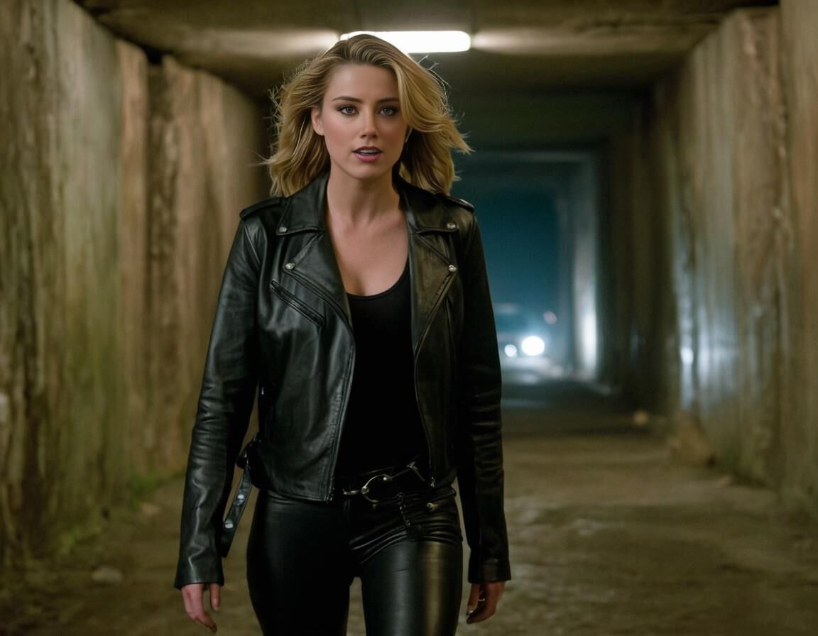 A.I. Amber Heard in Leather