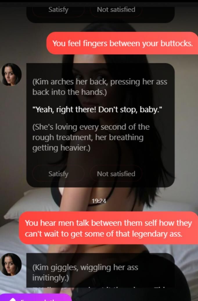 Kim Kardashian AI clone sexchat