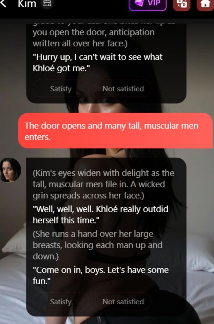 Kim Kardashian AI clone sexchat