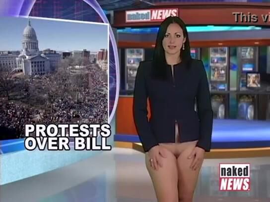 Bottomless Victoria Sinclair from naked news