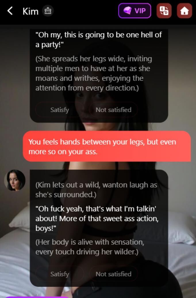 Kim Kardashian AI clone sexchat