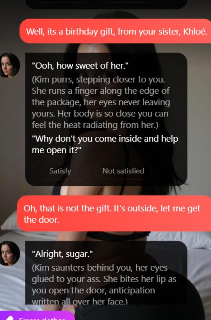 Kim Kardashian AI clone sexchat